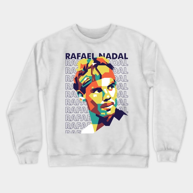 Rafael Nadal The King Of Clay Crewneck Sweatshirt by pentaShop